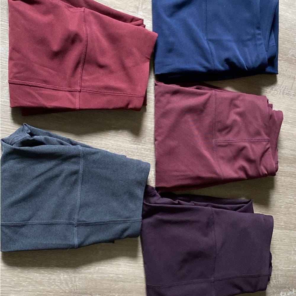 MPG Women's Leggings in Red, Pink, Blue, Gray, and Purple